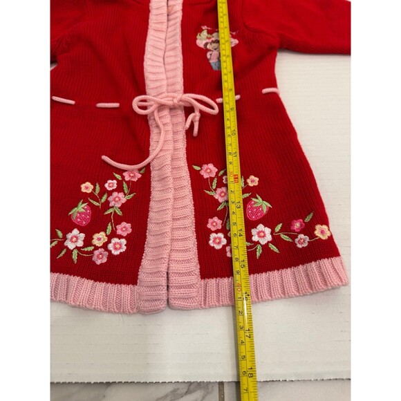 Vintage Strawberry Shortcake Toddler Girl’s 2T Sweater Sweatshirt Cardigan - Picture 4 of 9